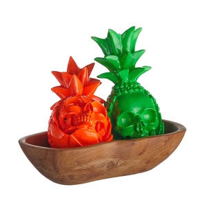 Skull Design - Pääkallo Ananas matta musta