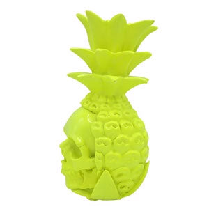Skull Design - Pääkallo Ananas Neon keltainen