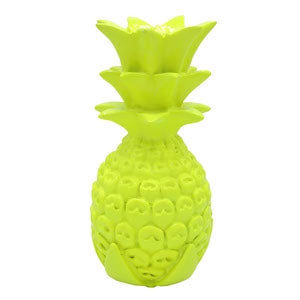 Skull Design - Pääkallo Ananas Neon keltainen