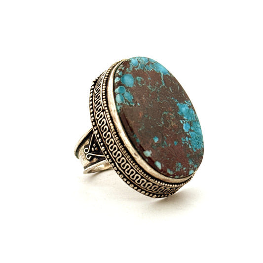 Ring – Turquoise Ring – 925 Silver - Vintage
